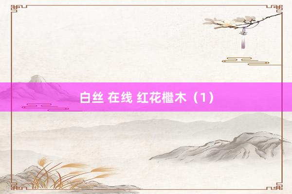 白丝 在线 红花檵木（1）